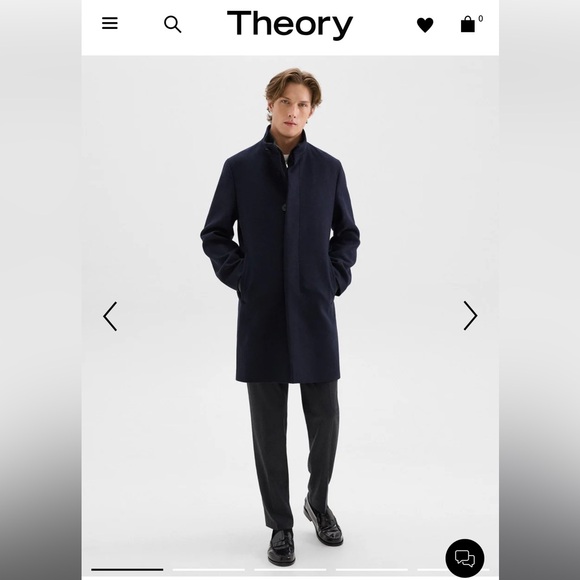 Theory clothing Men’s new with tag wool coat - Picture 2 of 3